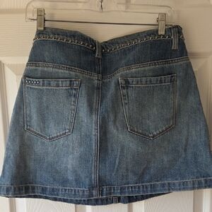 BLANK NYC Denim Mini Skirt 30 Y2K Studded Cotton